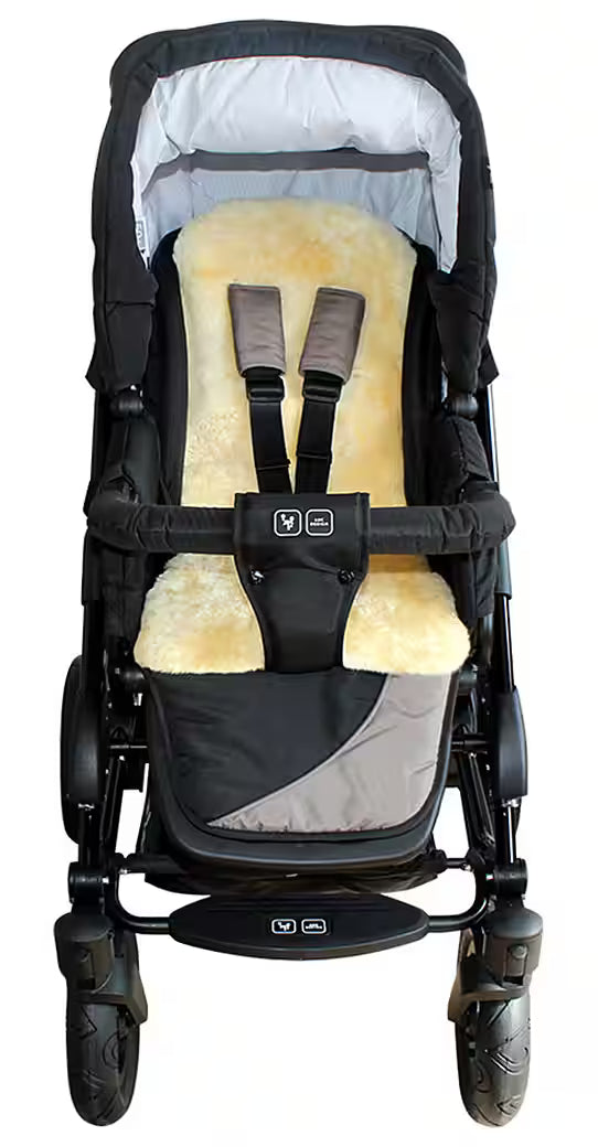 Heitmann Felle Baby-Lammfell-Auflage (77 × 35 cm, 100% Lammfell, Beige)