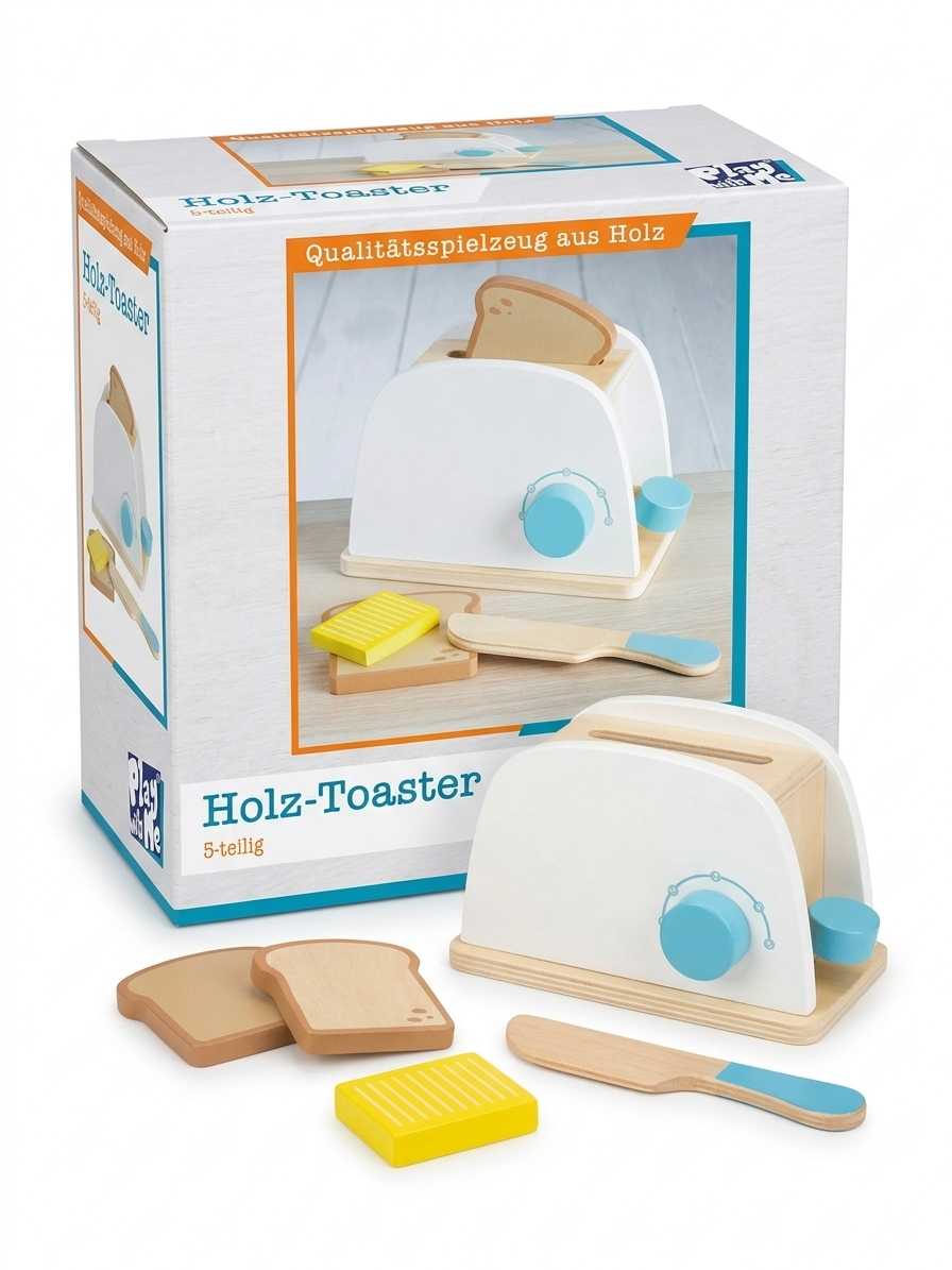 Play with Me Holz-Toaster Set 5-teilig
