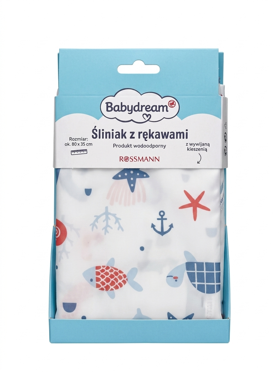 Babydream Malschürze mit Ärmeln – wasserdicht