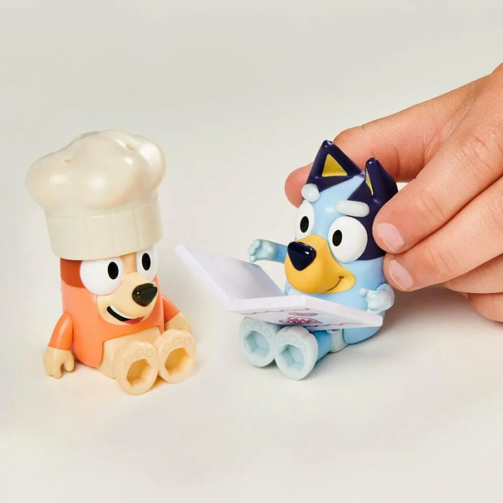 Bluey Fancy Restaurant Figuren 2‑Pack Bluey & Bingo Moose Toys