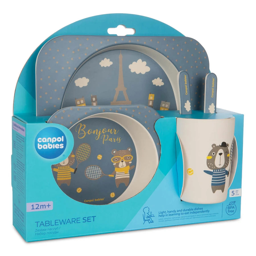 Canpol Babies Geschirr-Set: „Bonjour Paris“