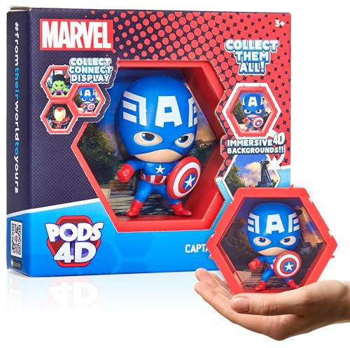 Marvel PODS 4D – Captain America Sammelfigur