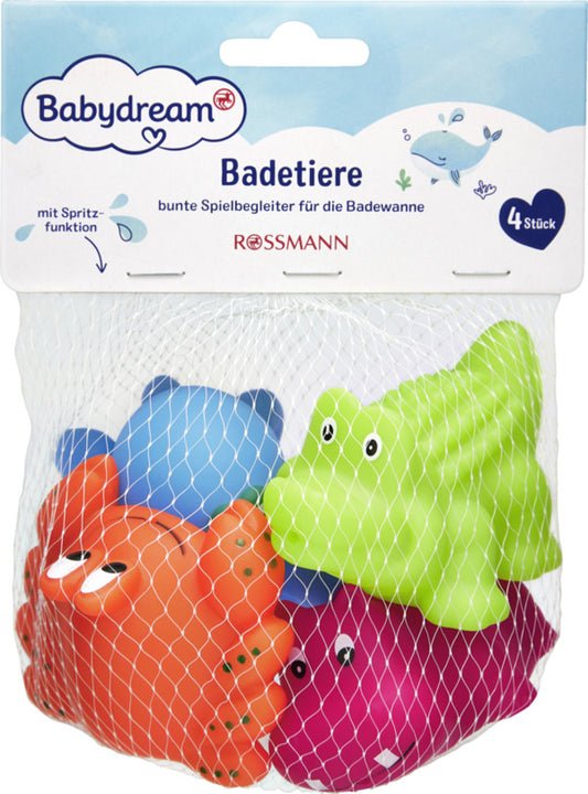 Babydream Badetiere: Bunter Wasserspaß im 4er-Set