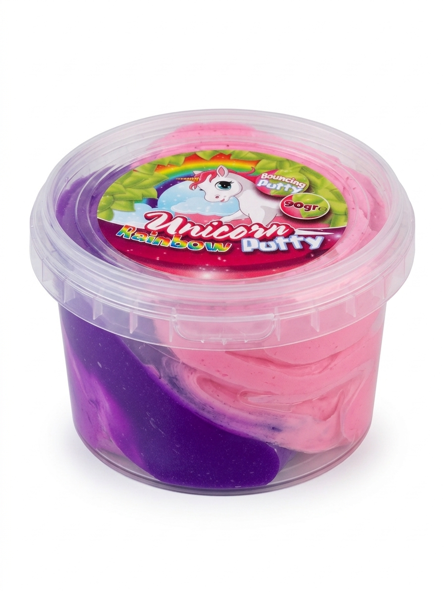 Unicorn Rainbow Putty: Magische Hüpfknete