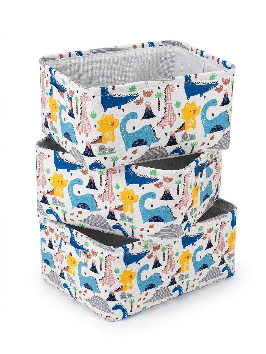 Dino-Aufbewahrungsboxen: Ordnung im 3er Pack