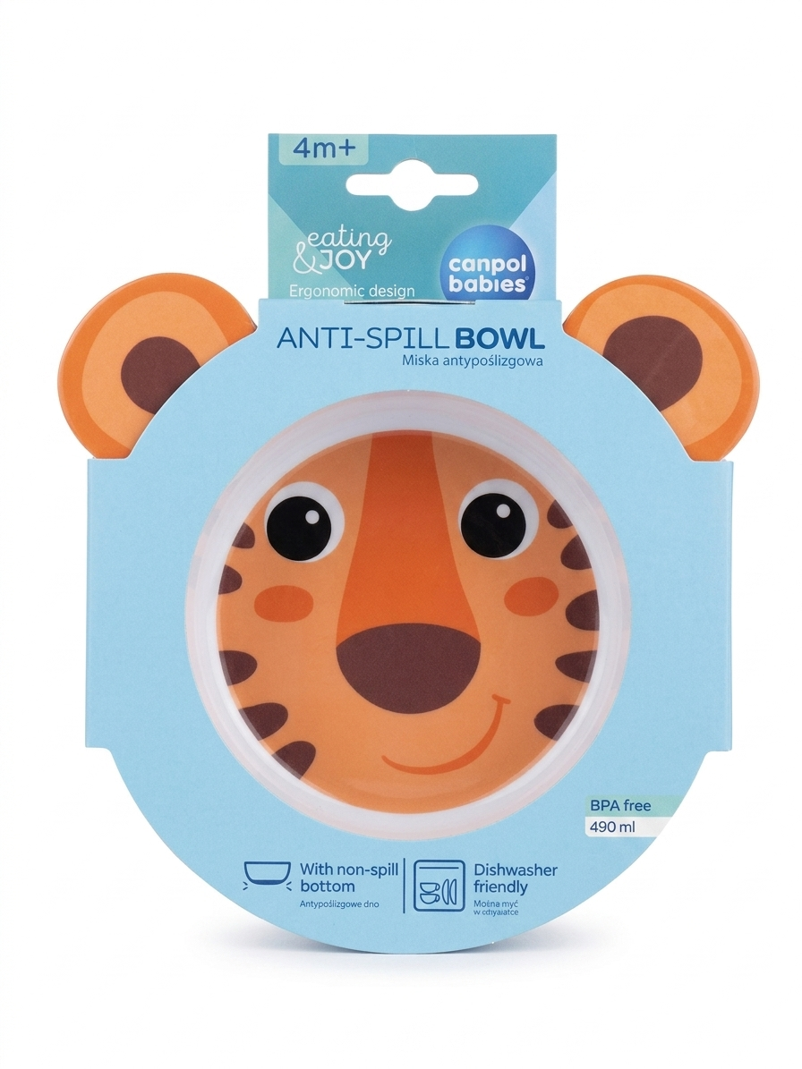 Canpol Babies Tiger-Schüssel: Standfester Mahlzeitenspaß