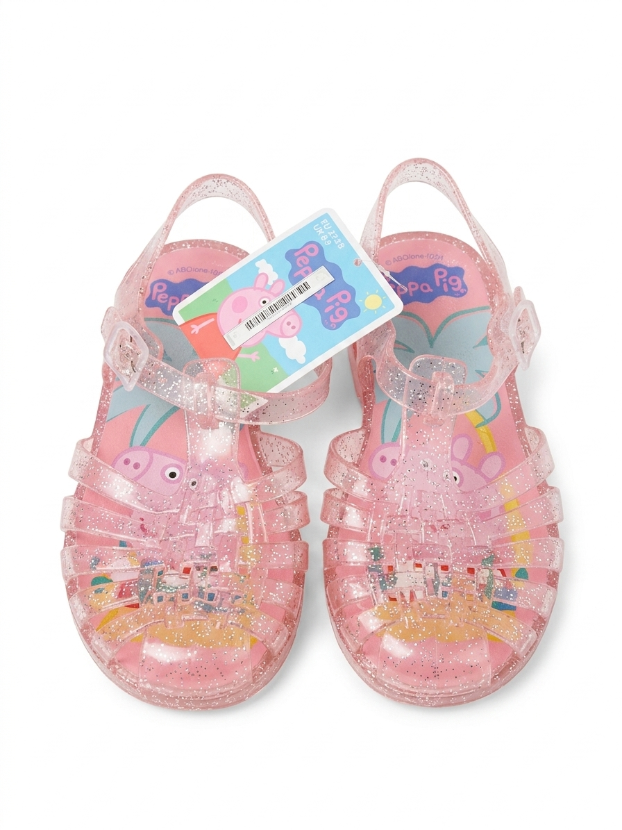 Peppa Pig Jelly-Sandalen: Glitzernder Wasserspaß