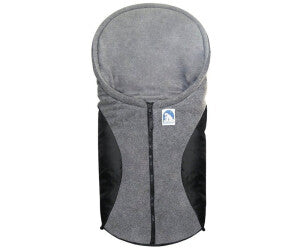 Heitmann Felle „Eisbärchen“ Kinder-Fußsack – Grau/Schwarz
