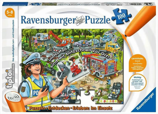 Ravensburger tiptoi® Puzzle 100 Teile „Im Einsatz" (5–8 Jahre)