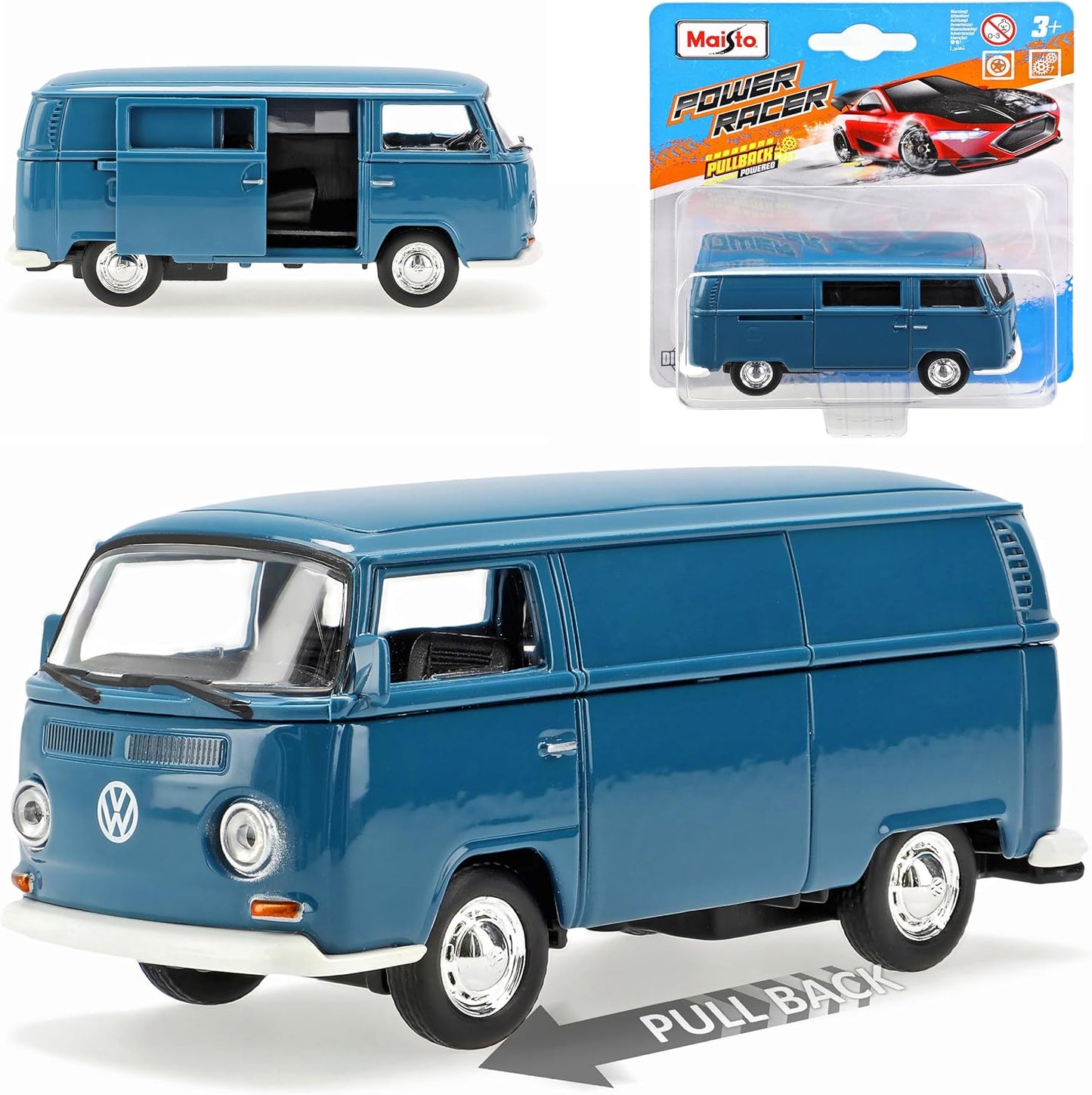 Maisto Power Racer: VW Bus – Blau
